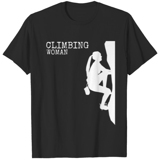 Discover Climbing Woman Climber Gifts T-shirt