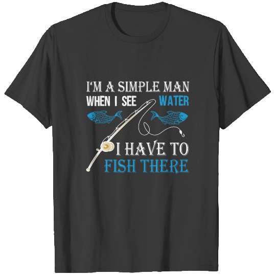 Discover Man Fishing Water T-shirt