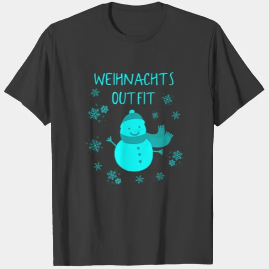 Christmas Outfit Snowman Slogan funny T-shirt