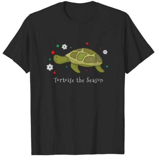 Discover Turtoise the Season Christmas Cute Turtle Xmas T-shirt