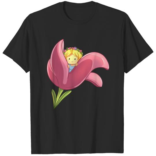 Discover Thumbelina Thumbelina In Flower Open T-shirt