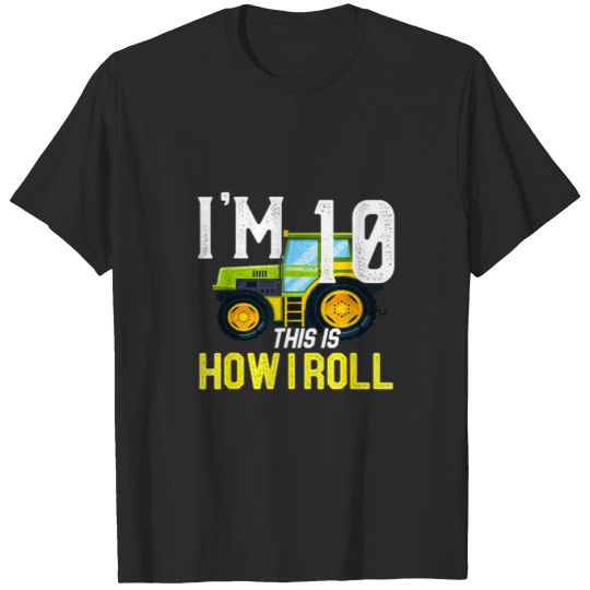 Discover 10 Years Old Tractor Farm Lovers Tee Birthday T-shirt