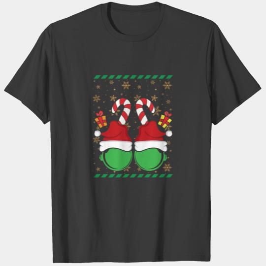 Christmas Balls With Candy Canes And Gifts T-shirt