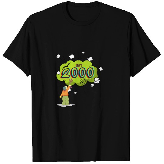 Est 2000 Nostalgic Funny 21st Birthday T-shirt