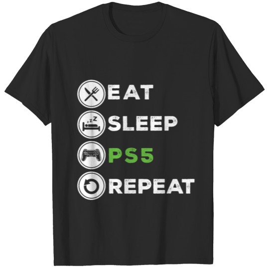 Discover Funny Eat Sleep Game Repeat Gift for Lover Game T-shirt