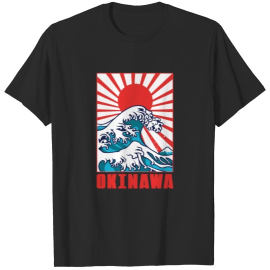 Great Kanagawa Wave Okinawa Japan T-shirt