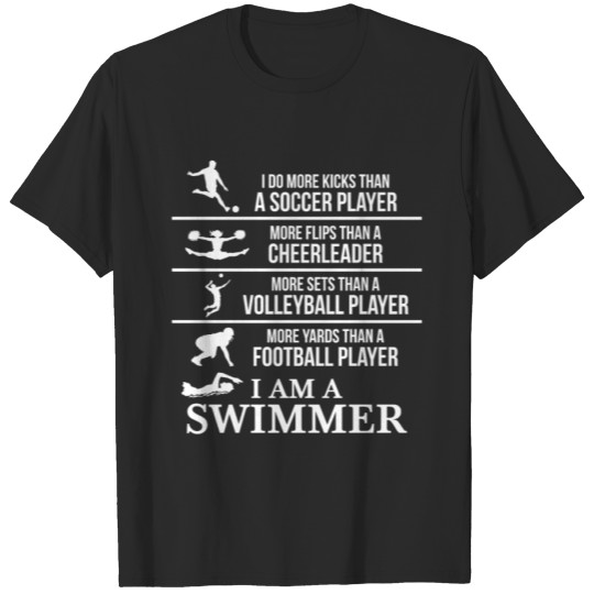 Discover I Am A Swimmer Funny Saying Swimming Gifts T-shirt