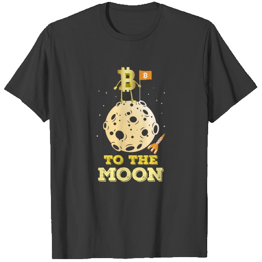 To The Moon - Bitcoin Design T-shirt