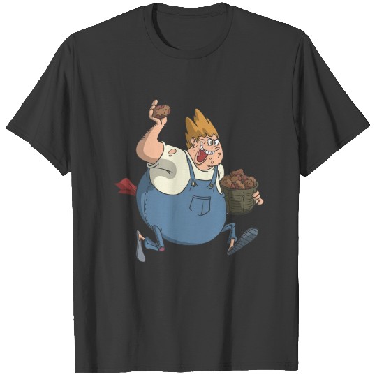 Discover Fat potato throw monster T-shirt
