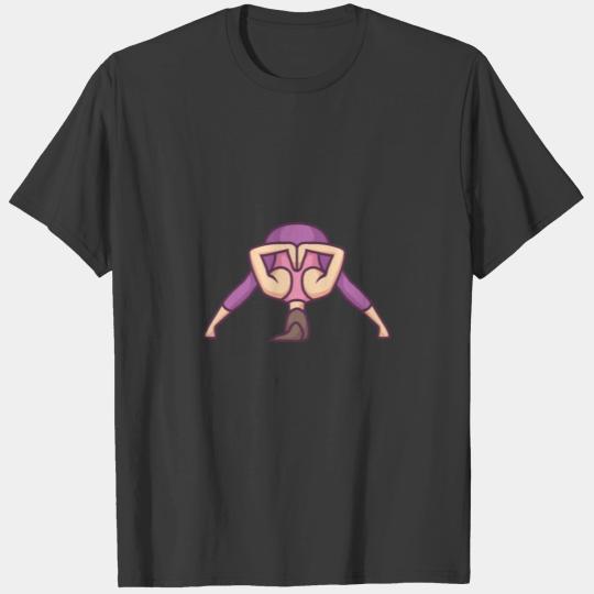 It Is the Illustration of Girl Doing Yoga T-shirt