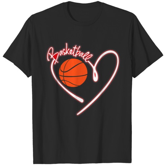 Discover I Love Basketball Girl Basketball Player Heart T-shirt