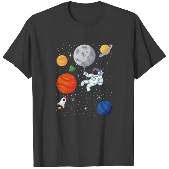 Astronaut planet space gift for kids T-shirt