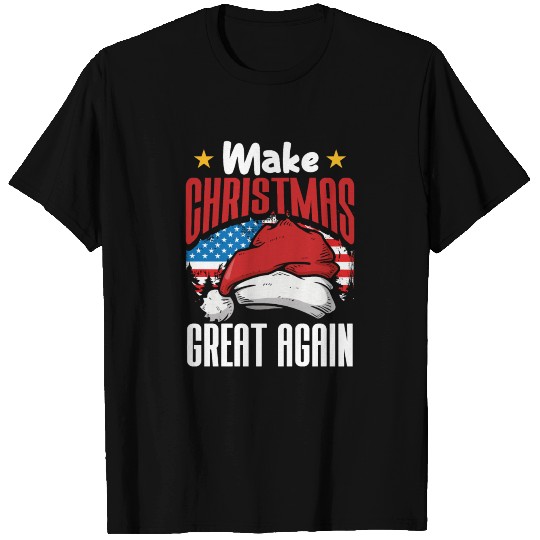 Make Christmas Great Again Funny Christmas Gift T-shirt
