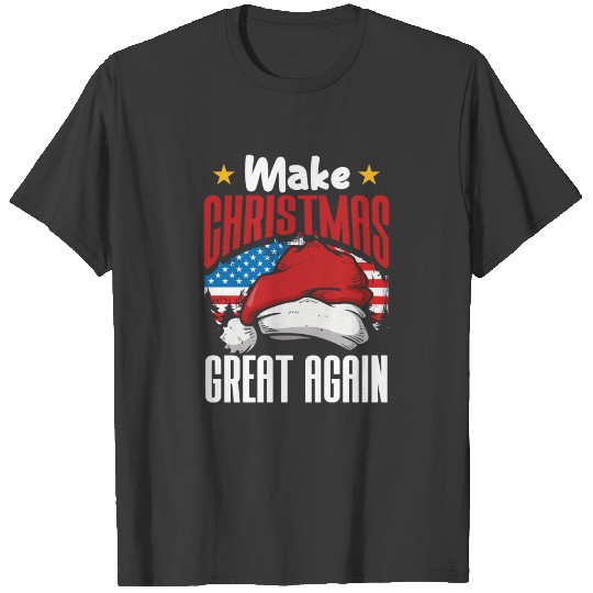 Make Christmas Great Again Funny Christmas Gift T-shirt