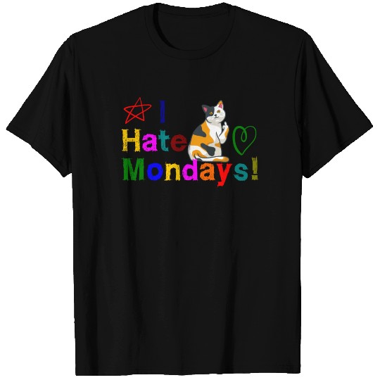 I hate Mondays cat T-shirt