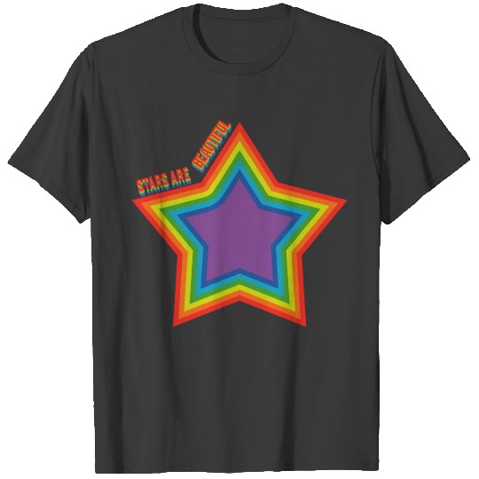 Rainbow Stars are beautiful T-shirt