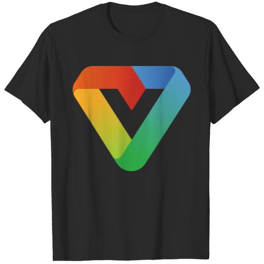 Discover Letter V Heart Symbol Design T-shirt