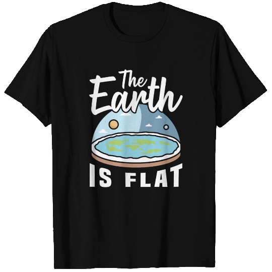 Flat Earth disc conspiracy T-shirt