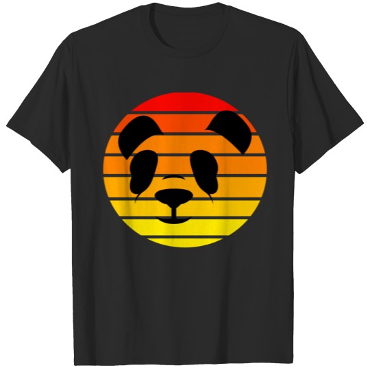 Panda Face Sunset T-shirt