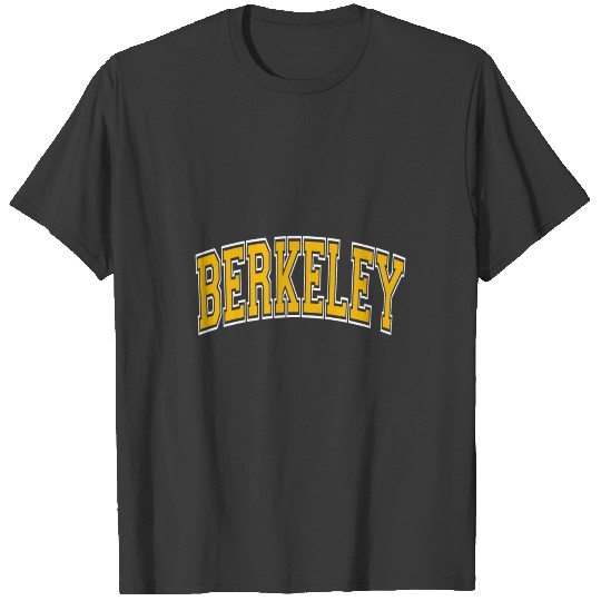 Berkeley Varsity Style Amber Text Gift Tee T-shirt