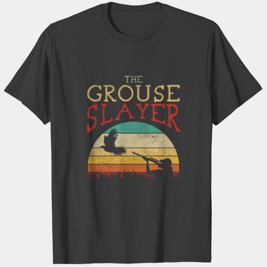 The Grouse Slayer Vintage Bird Hunting T-shirt