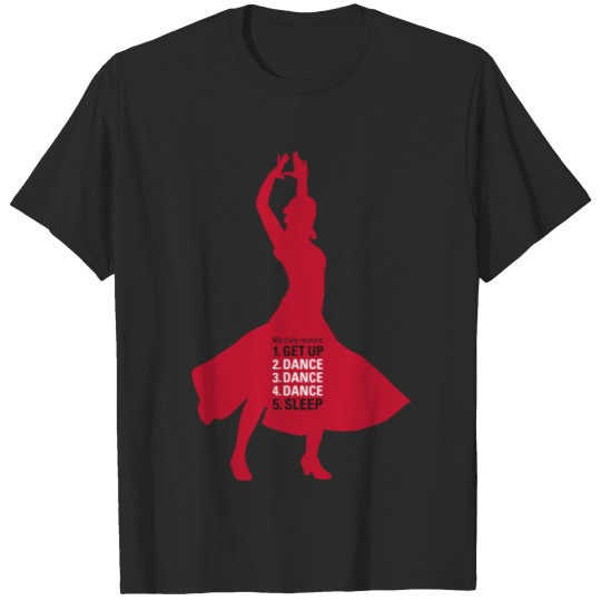 Discover Dance ballroom dancing, flamenco, pasodoble, red T-shirt