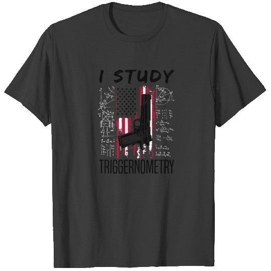 On Back Gun USA Flag Triggernometry T-shirt