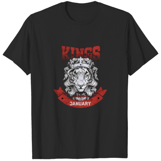 Discover Kings are born in January T-shirt