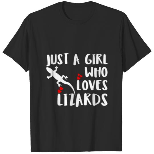 Discover Just A Girl Who Loves Lizards T-shirt