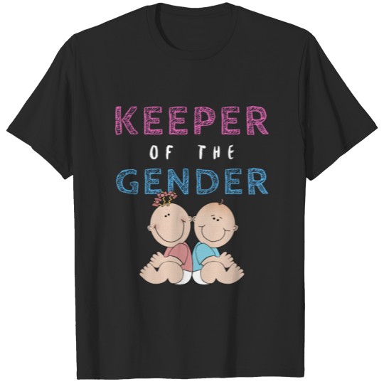 Discover Keeper of the Gender - Cute Gender Reveal Baby T-shirt