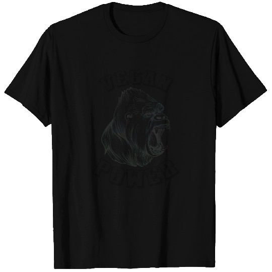 Vegan bodybuilding tshirt gorilla silverback T-shirt