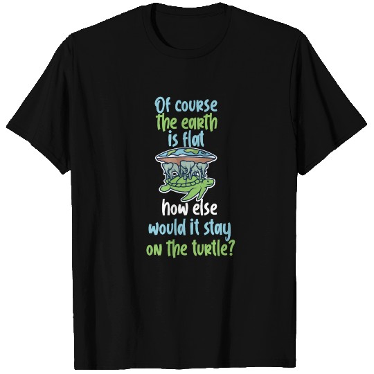 Flat Earth Turtle T-shirt