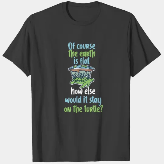 Flat Earth Turtle T-shirt
