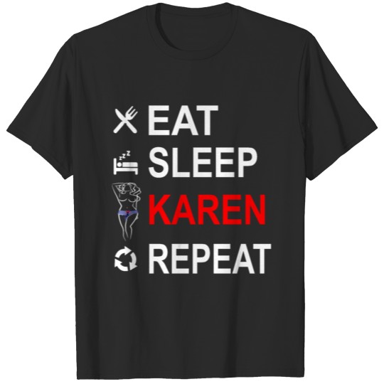 Discover Karen - Eat Sleep Karen Repeat Halloween Memes T-shirt