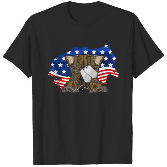 Discover Navy Boots Veteran 22 Veteran, Navy, Army Marine T-shirt