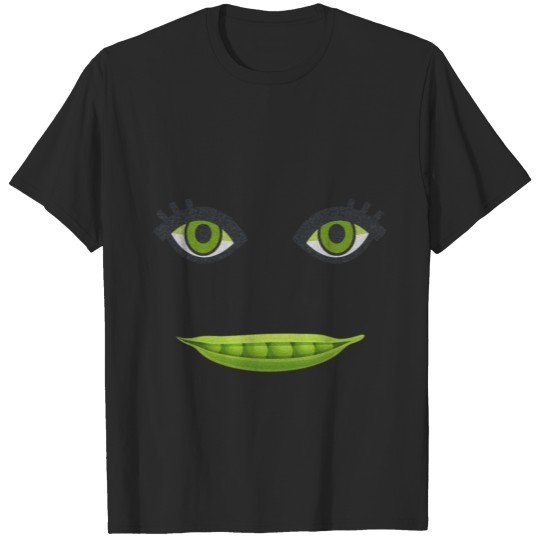 Green pea face T-shirt