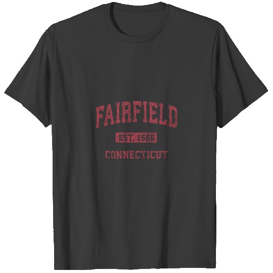 Fairfield Connecticut Ct Vintage Athletic Sports D T-shirt