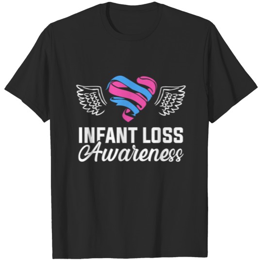 Discover Infant Loss Heart Wing Pregnancy Baby Miscarriage T-shirt