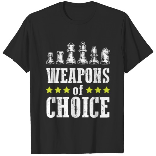 Discover Chess piece chess weapons T-shirt
