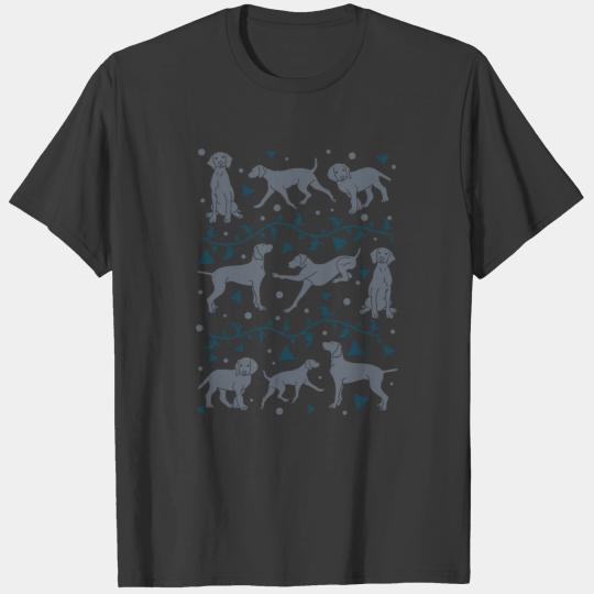 Weimaraner pattern T-shirt