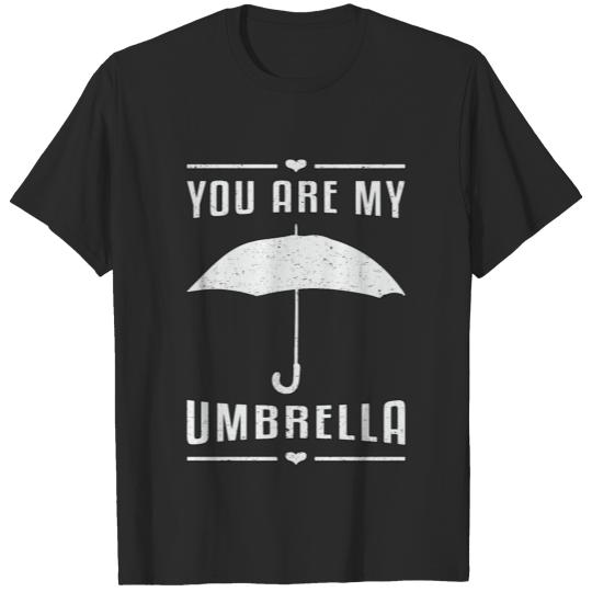 Discover Umbrella Cloud Weather Raindrop Rain Rainy Gift T-shirt