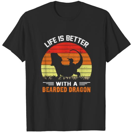 Bearded Dragon Reptile Lizard Fan Gift T-shirt