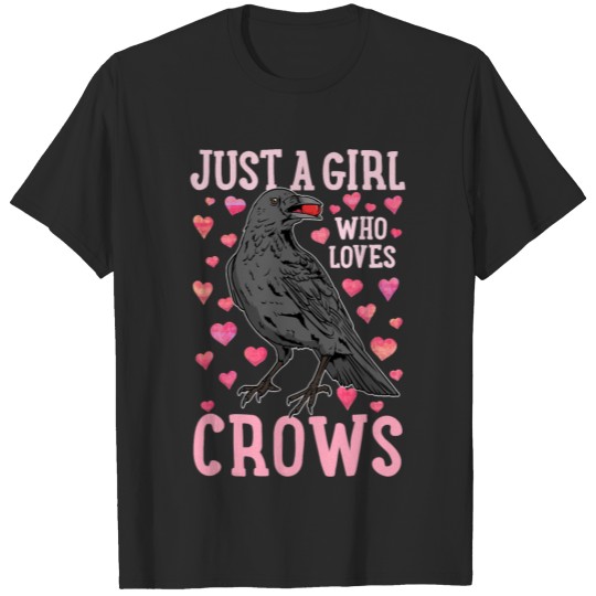 Discover Crow Just A Girl Who Loves Crows T Shirt T-shirt