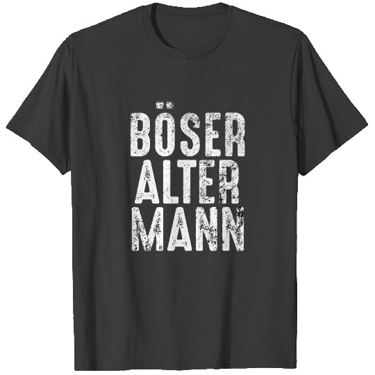 Herren Böser Alter Mann I Vintage Totenkopf Skull T-shirt