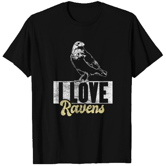 Raven night birds of prey T-shirt
