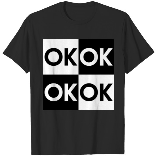 Discover OK simple repeated T-shirt