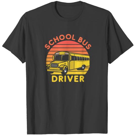 Bus Driver Gift | School Bus Driving Vintage Retro T-shirt