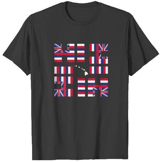 Hawaiian Flag Hawaii HI 808 T Shirt T-shirt