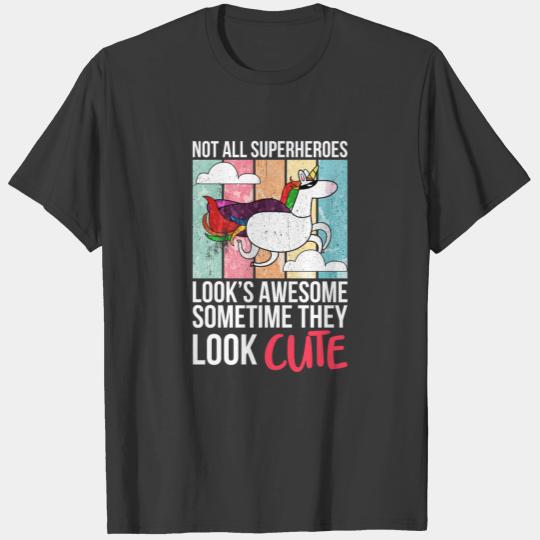 Unicorn superhero, supercorn magical being T-shirt