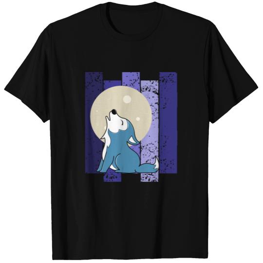 Wolf Baby Cute Moon T-shirt